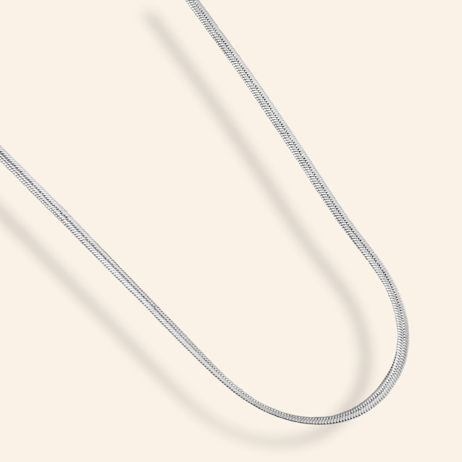 Colar Fino Rabo de Rato em Aço Inoxidável
