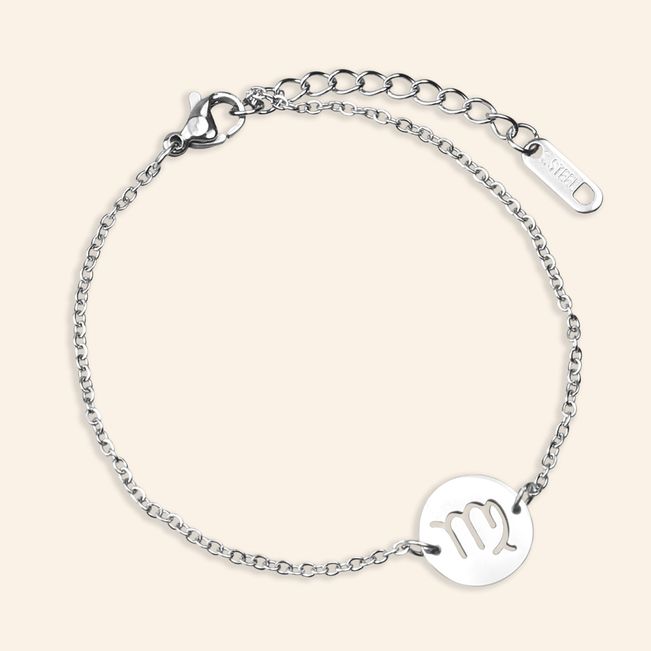 Pulseira Signo de Virgem em Aço