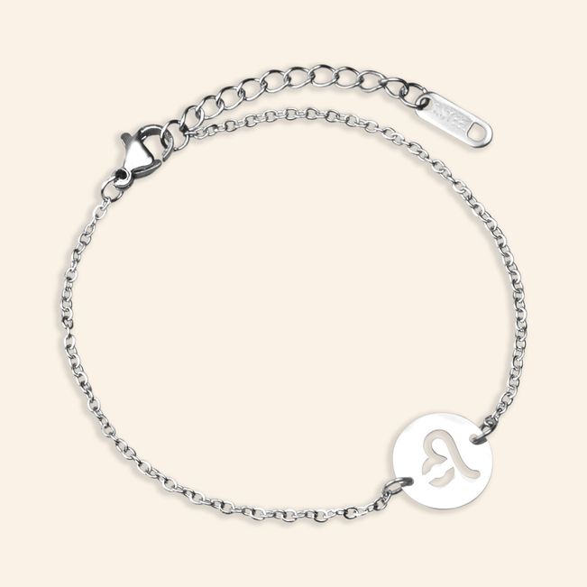 Pulseira Signo de Leão em Aço