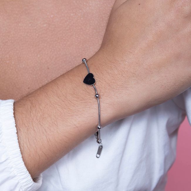 Pulseira Coraçãozinho em Aço