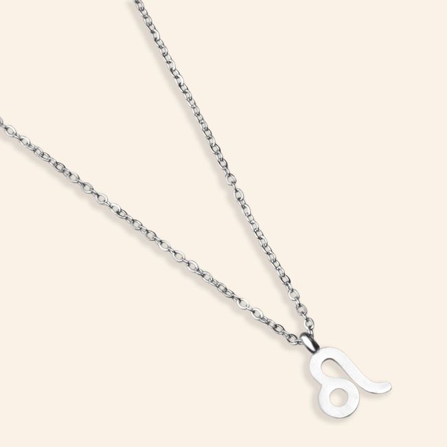 Colar Signo de Leão em Aço