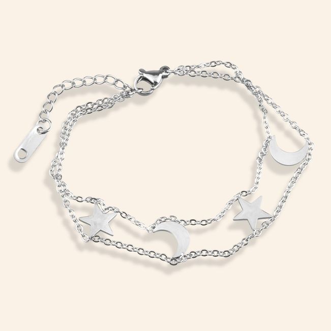 Pulseira Estrela Moon em Aço