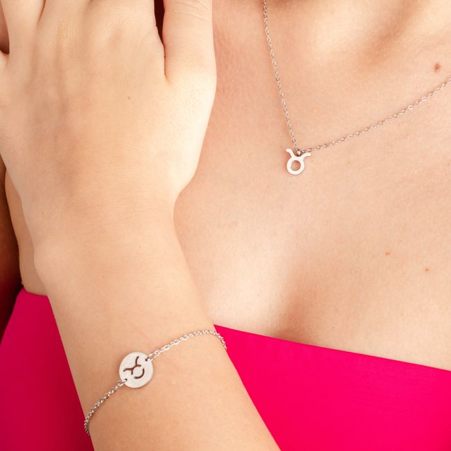 Pulseira Signo de Aquário em Aço Inoxidável
