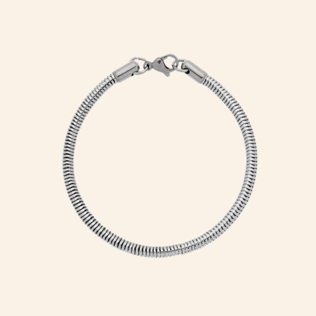 Pulseira Rabo de Rato em Aço