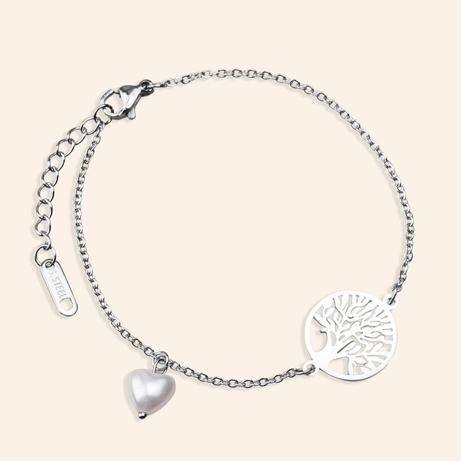 Pulseira Árvore da Vida em Aço