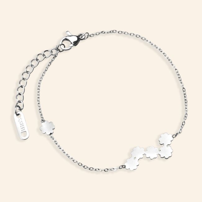 Pulseira Trevos em Aço