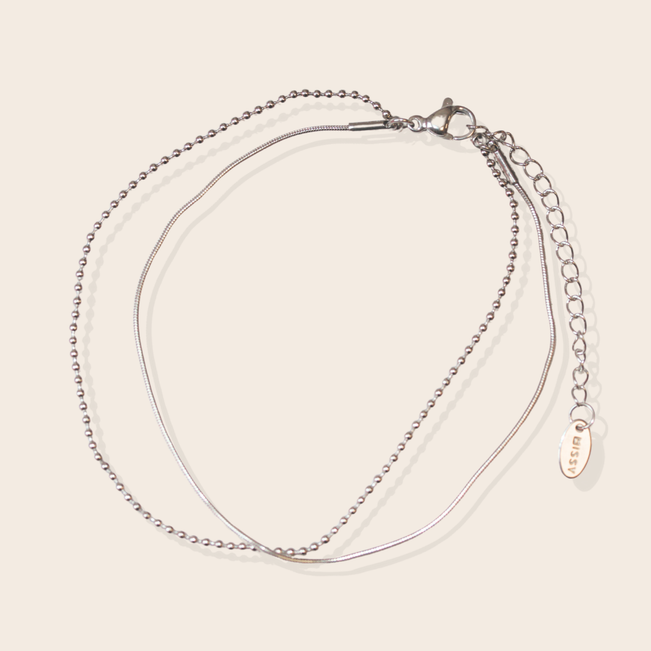 Pulseira Bolinha em Aço Inoxidável 