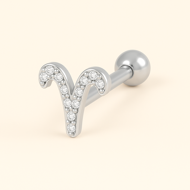 Piercing Tragus Signos em Aço Inoxidável 