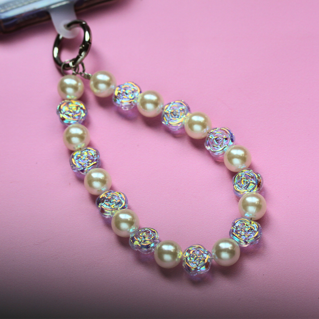 Chaveiro Charm Salva Celular Flor