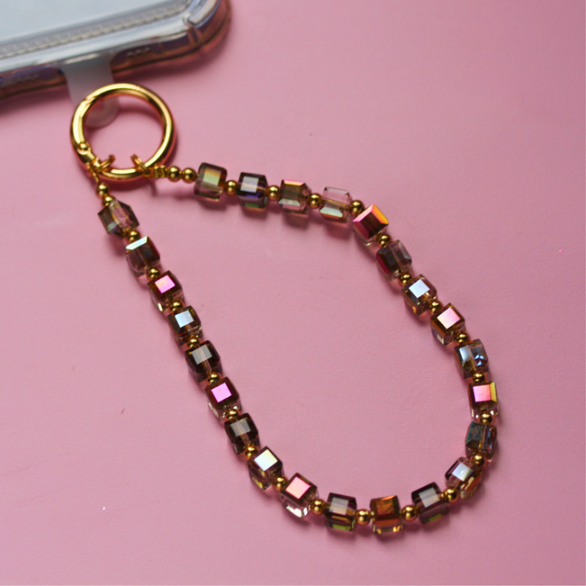 Chaveiro Charm Salva Celular Pedras