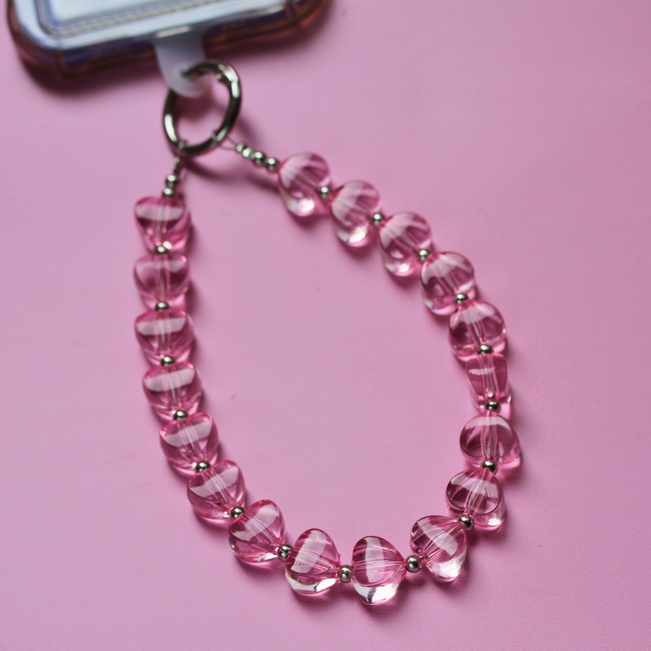 Chaveiro Charm Salva Celular Corações