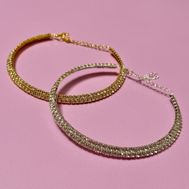 Gargantilha Cravejada de Strass