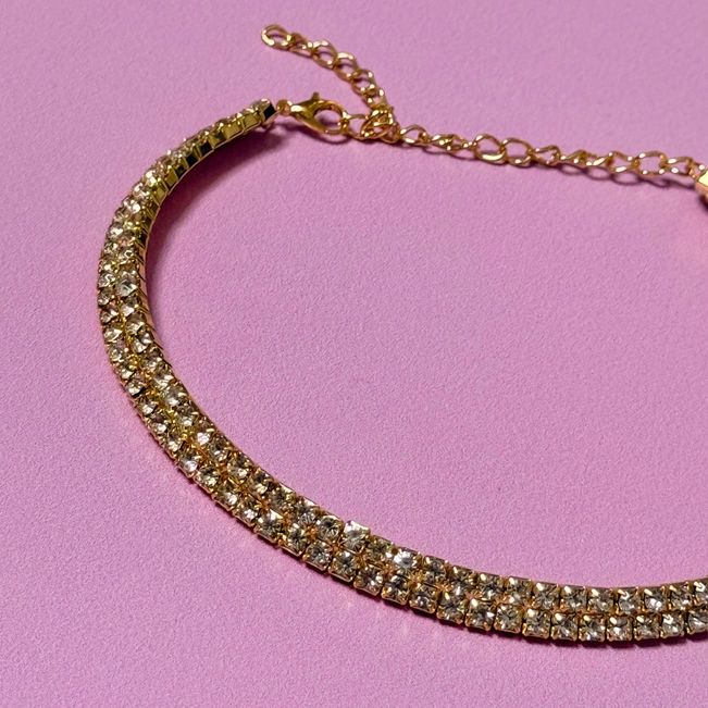 Gargantilha Cravejada de Strass