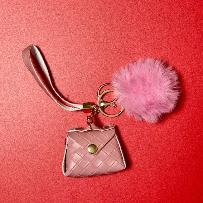 Chaveiro Bag Charm Bolsinha Pompom