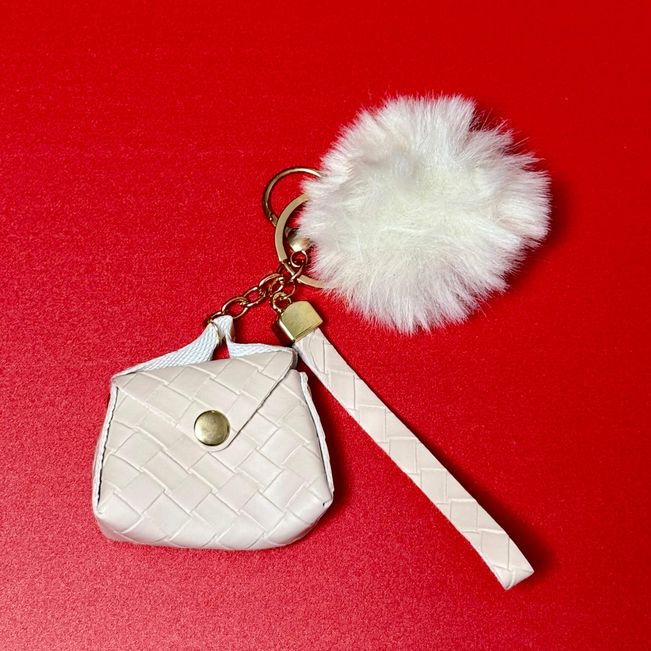 Chaveiro Bag Charm Bolsinha Pompom
