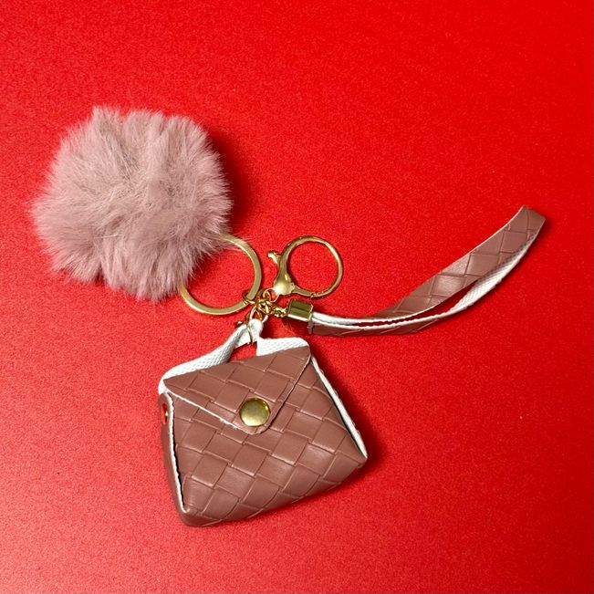 Chaveiro Bag Charm Bolsinha Pompom