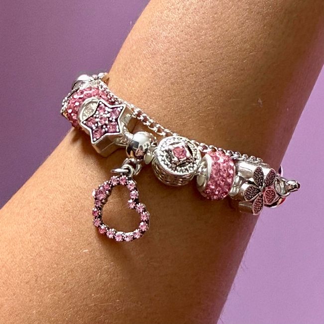 Pulseira Com Mix de Berloques 