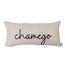 Almofada Baguete Chamego II Branca com Enchimento e Zíper 52 x 24 cm