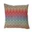 Almofada Decorativa Estampa Chevron Rainbow Colorido 45 x 45 cm