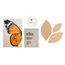 Kit Decorativo de Parede Papillon com Quadro Chamego, Prato Fundamental é Mesmo o Amor e Folhas de Palha de Carnaúba
