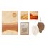 Kit Decorativo de Parede Solar com Quadros de Frases e Folhas em Macramê