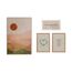 Kit Decorativo de Parede com Quadro A Vida É Tão Rara, Quadros Bordados e Acrílico Decorativo 