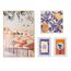 Kit Decorativo de Parede Mirante com Quadro Floral Azul, Nosso Tempo e Poente