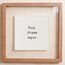 Quadro Personalizado com Frase 35x35 cm em Moldura de Madeira e Vidro Flutuante para Decoração Sob Medida