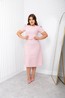 PLUS - VESTIDO BONECA - ANDRESSA - TWEED - ROSA 2