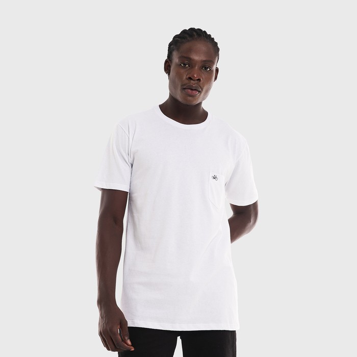 Camiseta Bolso Aragäna | Bordado Bike Branco