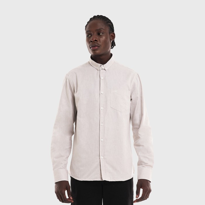 Camisa Regular Aragäna | Oxford Caqui