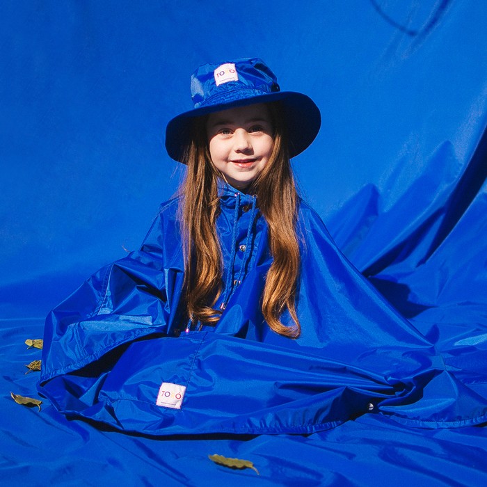 Poncho Infantil Toró | Impermeável Azul