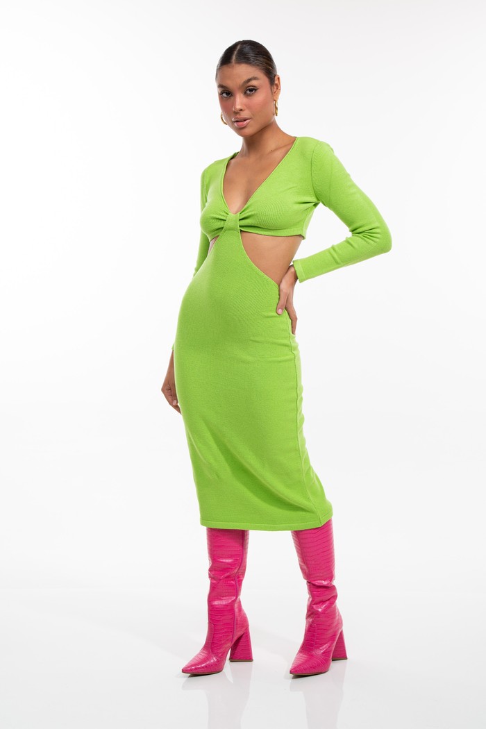 Foto do produto Vestido Georgia mídi modal Verde