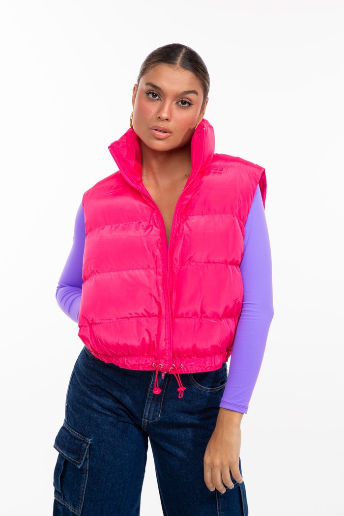 Foto do produto Colete Puffer Pink