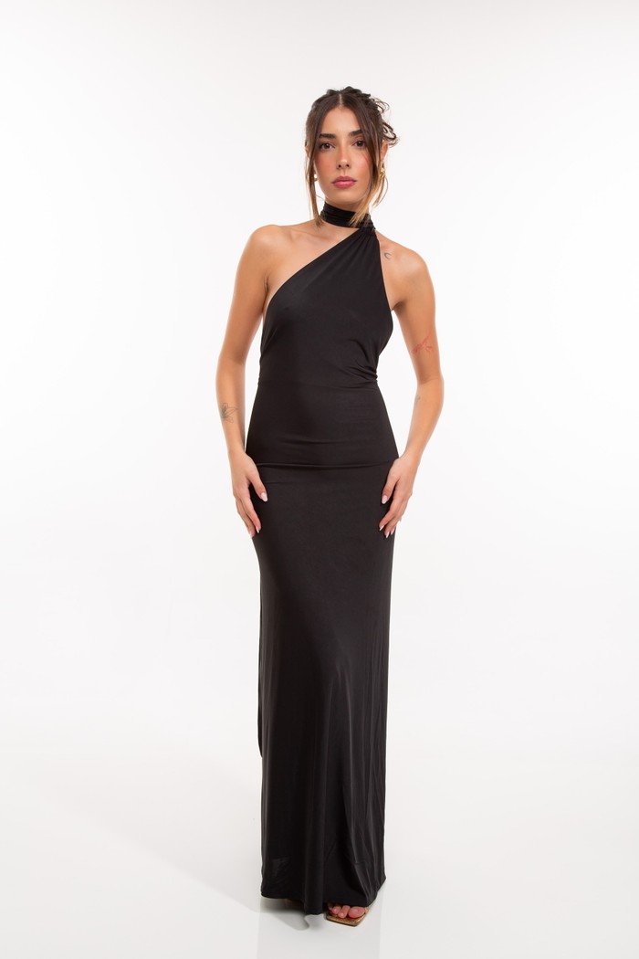 Foto do produto Vestido Serena Argola Preto