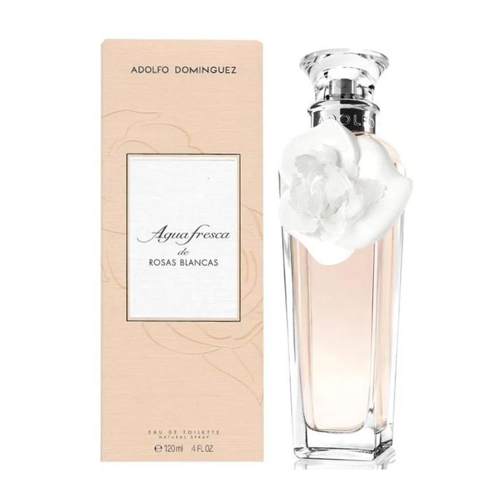 Agua Fresca De Rosas Blancas Adolfo Dominguez Perfume Feminino Eau de Toilette 120ml