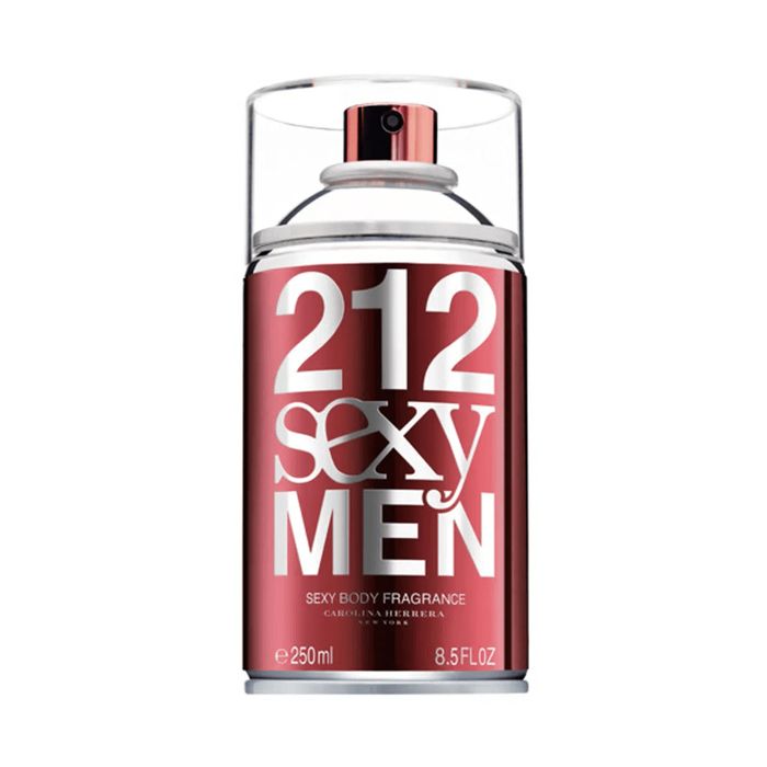 212 Sexy Men Body Spray Carolina Herrera Perfume Masculino para o Corpo 250ml