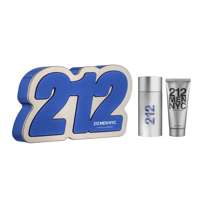 Kit 212 NYC Men Carolina Herrera Masculino Eau de Toilette 100ml + Gel de Banho 100ml
