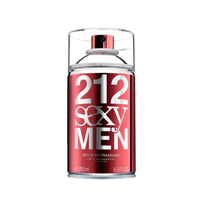 212 Sexy Men Carolina Herrera Body Spray Masculino 250ml
