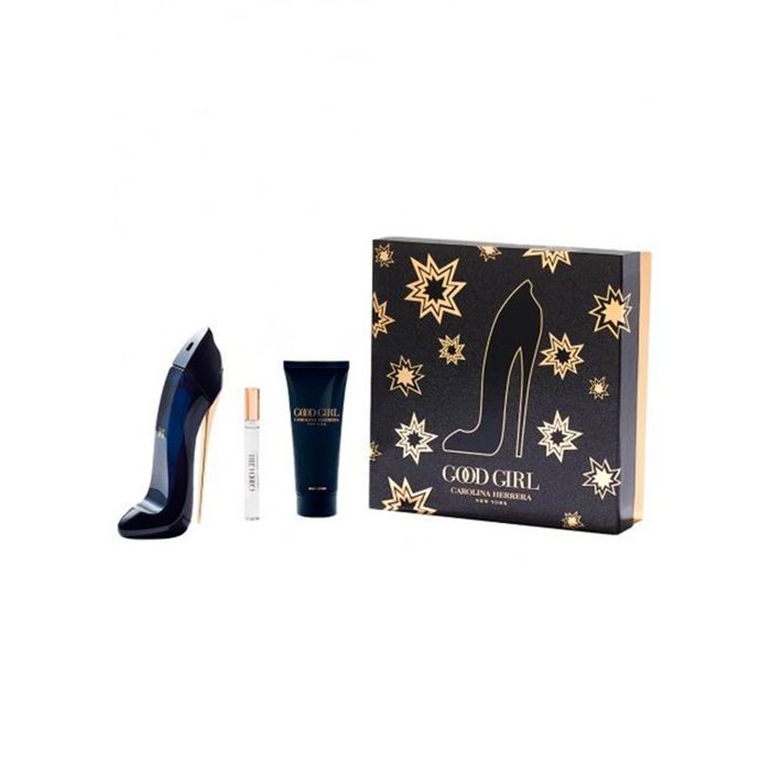 Kit Carolina Herrera Good Girl Perfume Feminino Eau de Parfum 80ml + Loção Corporal 100ml + Perfume Feminino Eau de Parfum 10ml