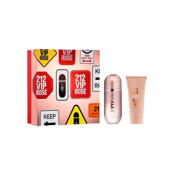 Kit Carolina Herrera 212 Vip Rosé Edp 50Ml + Body Lotion 75Ml