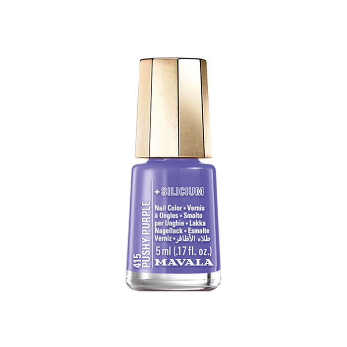 Esmalte Mini Color + Silicium Pushy Purple 415 Mavala 5ml