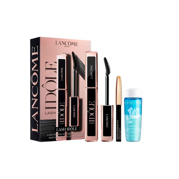 Kit Lâncome Idôle Coffret Máscara para Cílios + Lápis de Olho Le Cranyon Khôl + Demaquilante Bi-Facil 30 ml