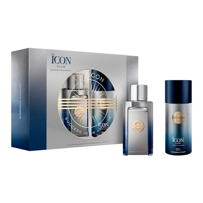 Kit The Icon Elixir Banderas Masculino Eau de Parfum 100ml + Desodorante Spray 150ml