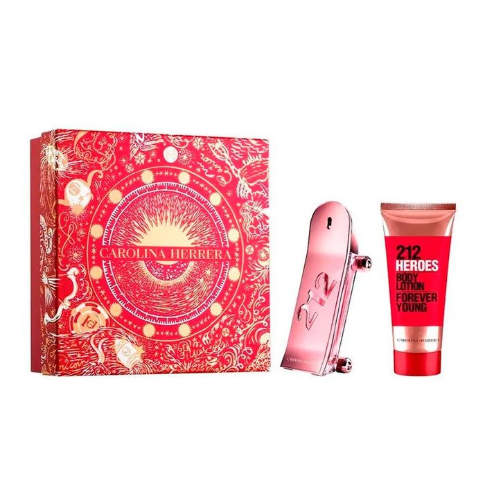 Kit 212 Heroes For Her Carolina Herrera Eau de Parfum 80ml e Loção Corporal de 100ml
