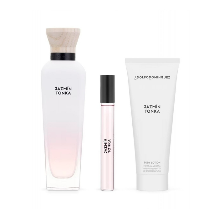 Kit Adolfo Dominguez Jazmin Tonka Eau De Parfum 120ml + Eau De Parfum 10ml + Body Lotion 75ml