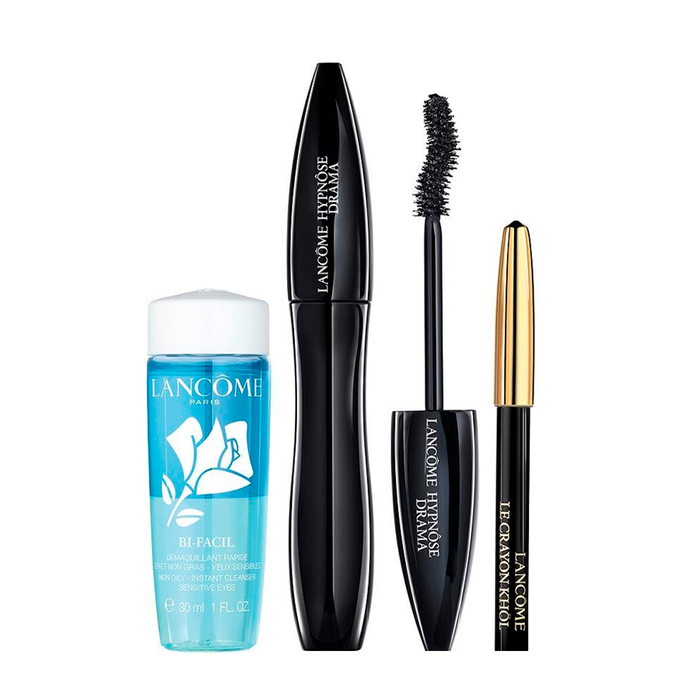 Kit Lancôme Hypnôse Drama - Máscaras de Cílios Preta + Mini Lápis  Preto + Bi-Facial 30ml