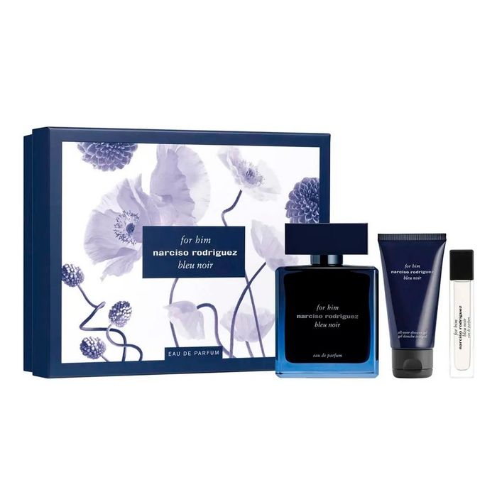 Kit T Narciso Rodriguez Bleu Noir Eau De Parfum For Him 100ml E Eau De Parfum 10ml E Shower Gel 50m