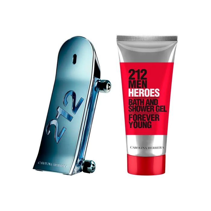 Kit Carolina Herrera 212 Heroes Perfume Masculino Eau de Toilette