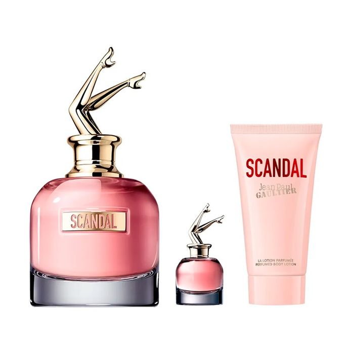 Kit Scandal Jean Paul Gaultier Feminino Eau de Parfum 80ml + Loção Corporal 75ml + Mini 6ml